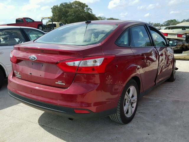 1FADP3F26EL448195 - 2014 FORD FOCUS SE RED photo 4