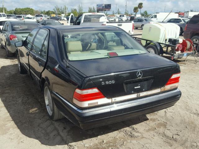 WDBGA51G6XA412690 - 1999 MERCEDES-BENZ S 500 BLACK photo 3