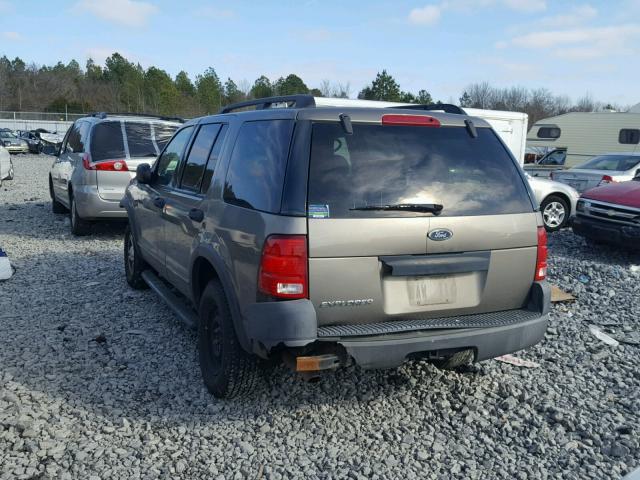 1FMZU62K13ZB40101 - 2003 FORD EXPLORER X BROWN photo 3