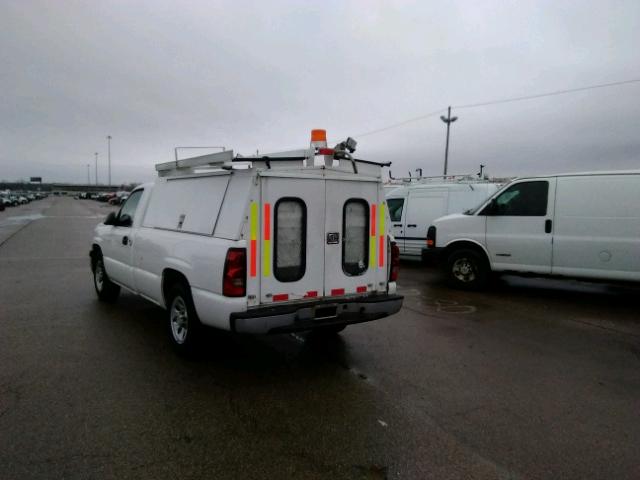 1GCEC14X47Z145316 - 2007 CHEVROLET SILVERADO WHITE photo 3