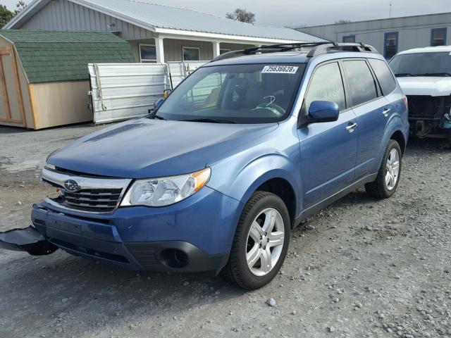 JF2SH63649H745404 - 2009 SUBARU FORESTER 2 BLUE photo 2