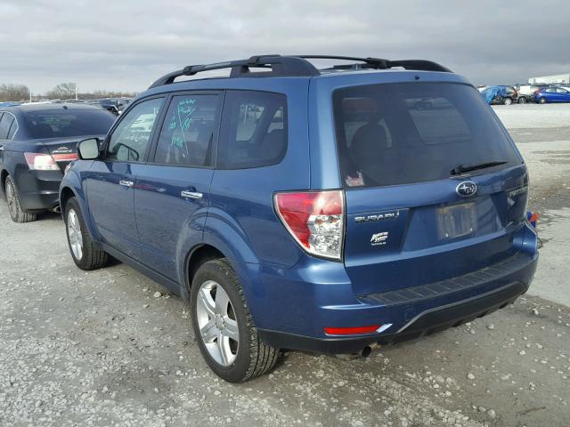 JF2SH63649H745404 - 2009 SUBARU FORESTER 2 BLUE photo 3