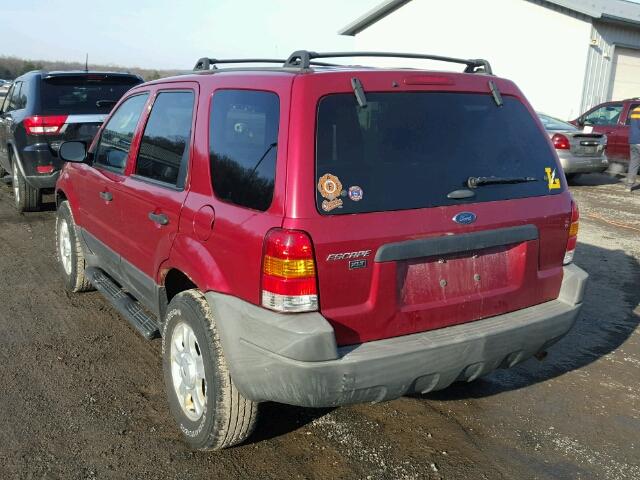 1FMCU93123KB01538 - 2003 FORD ESCAPE XLT RED photo 3