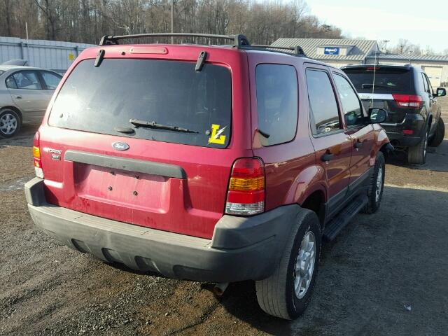 1FMCU93123KB01538 - 2003 FORD ESCAPE XLT RED photo 4