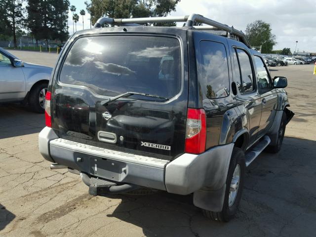 5N1ED28T3YC579317 - 2000 NISSAN XTERRA XE BLACK photo 4