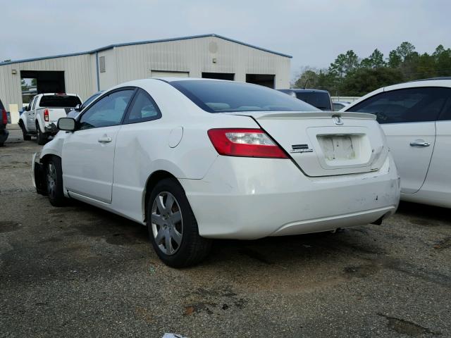 2HGFG12618H576749 - 2008 HONDA CIVIC LX WHITE photo 3