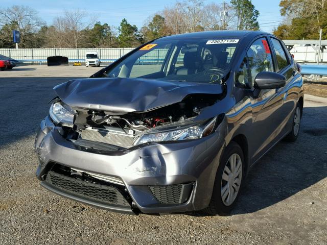 JHMGK5H56GS010700 - 2016 HONDA FIT LX GRAY photo 2