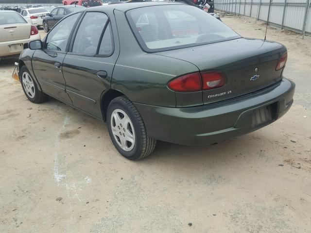 1G1JF5242Y7350385 - 2000 CHEVROLET CAVALIER L GREEN photo 3