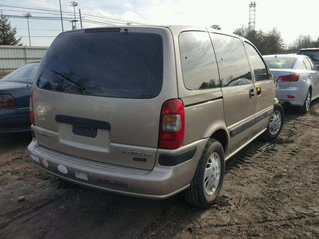 1GNDU06E4XD318495 - 1999 CHEVROLET VENTURE BEIGE photo 4