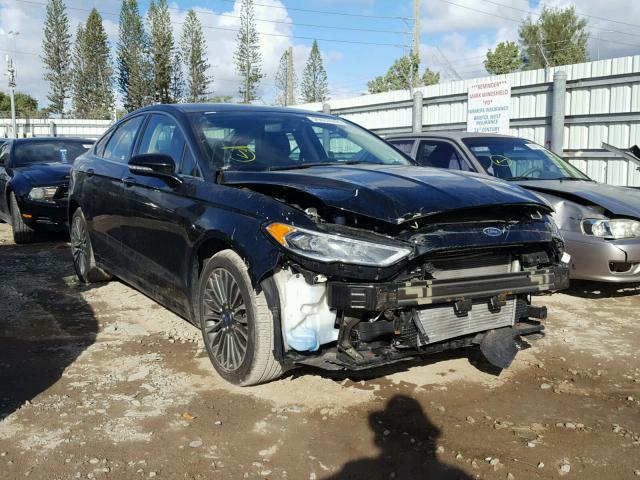 3FA6P0H95HR112738 - 2017 FORD FUSION SE BLACK photo 1