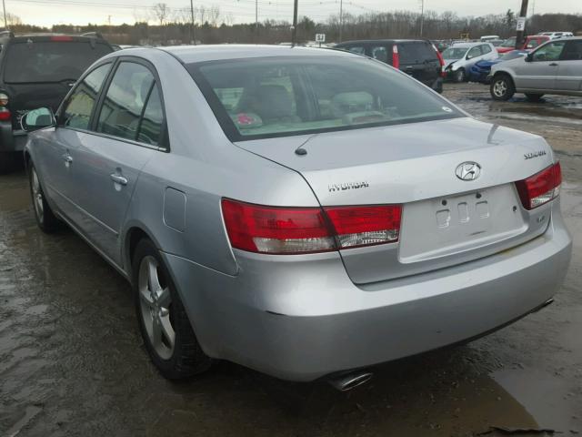 5NPEU46F46H140559 - 2006 HYUNDAI SONATA GLS SILVER photo 3