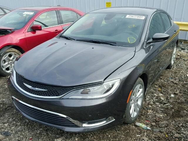 1C3CCCAB7FN693543 - 2015 CHRYSLER 200 LIMITE GRAY photo 2