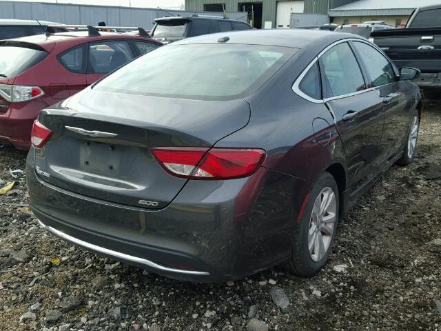 1C3CCCAB7FN693543 - 2015 CHRYSLER 200 LIMITE GRAY photo 4