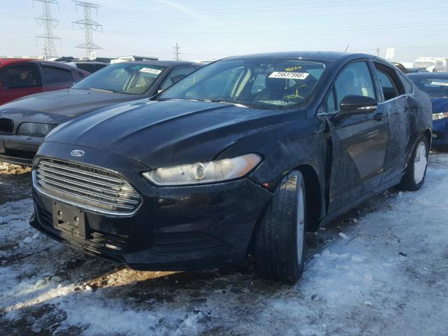 3FA6P0H7XFR262307 - 2015 FORD FUSION SE BLACK photo 2