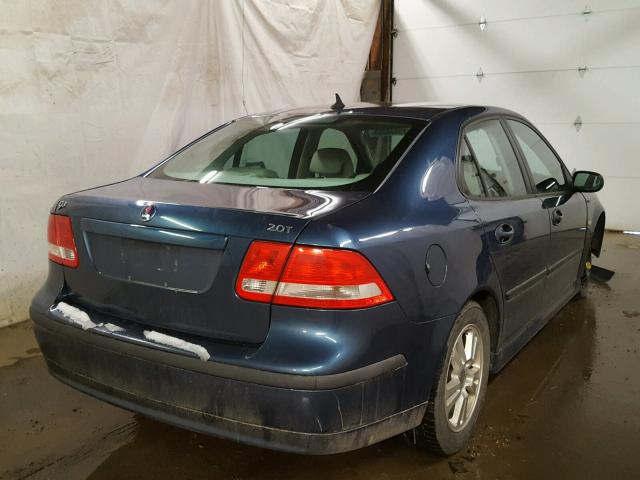 YS3FD49YX61110659 - 2006 SAAB 9-3 BASE BLUE photo 4