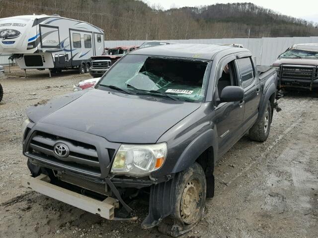 5TELU4EN8AZ691129 - 2010 TOYOTA TACOMA DOU GRAY photo 9