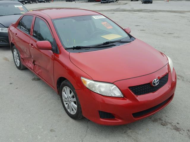 2T1BU4EE1AC386735 - 2010 TOYOTA COROLLA BA RED photo 1