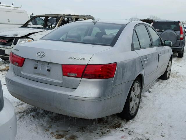 5NPET4AC8AH601111 - 2010 HYUNDAI SONATA GLS SILVER photo 4