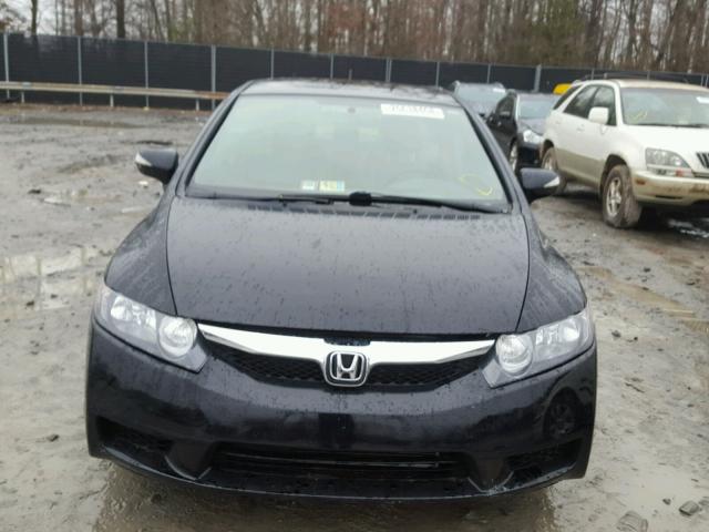 JHMFA3F29AS004165 - 2010 HONDA CIVIC HYBR BLACK photo 9