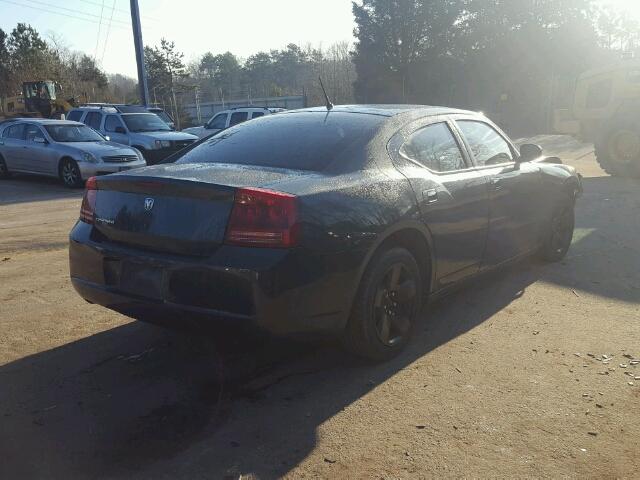 2B3KA43RX8H259949 - 2008 DODGE CHARGER BLACK photo 4