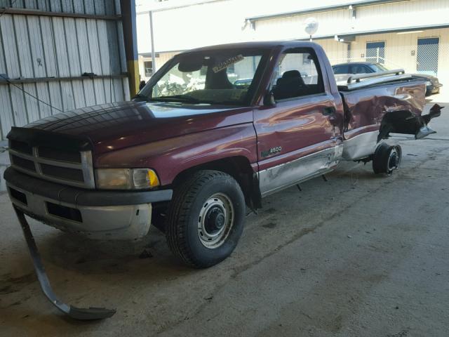 1B7KC26C2RS655419 - 1994 DODGE RAM 2500 RED photo 2