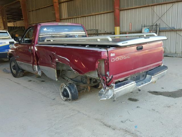 1B7KC26C2RS655419 - 1994 DODGE RAM 2500 RED photo 3