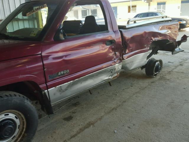 1B7KC26C2RS655419 - 1994 DODGE RAM 2500 RED photo 9