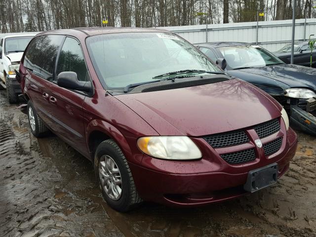 1D4GP44343B227001 - 2003 DODGE GRAND CARA BURGUNDY photo 1