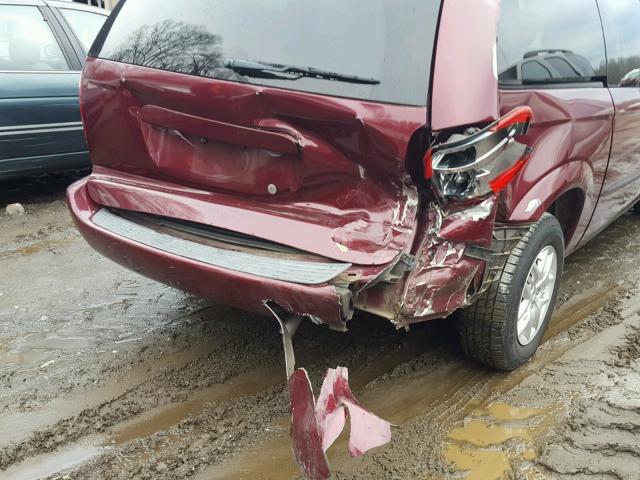 1D4GP44343B227001 - 2003 DODGE GRAND CARA BURGUNDY photo 9