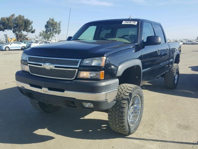 1GCHK23296F134887 - 2006 CHEVROLET SILVERADO BLACK photo 2