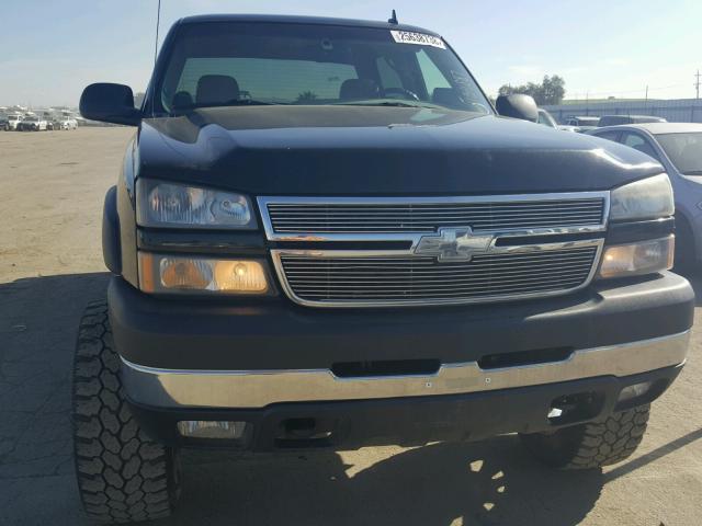 1GCHK23296F134887 - 2006 CHEVROLET SILVERADO BLACK photo 9