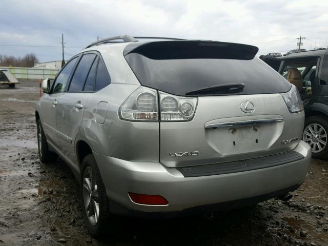 JTJHW31U672029583 - 2007 LEXUS RX 400H SILVER photo 3