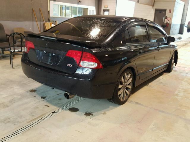 2HGFA55529H708480 - 2009 HONDA CIVIC SI BLACK photo 4