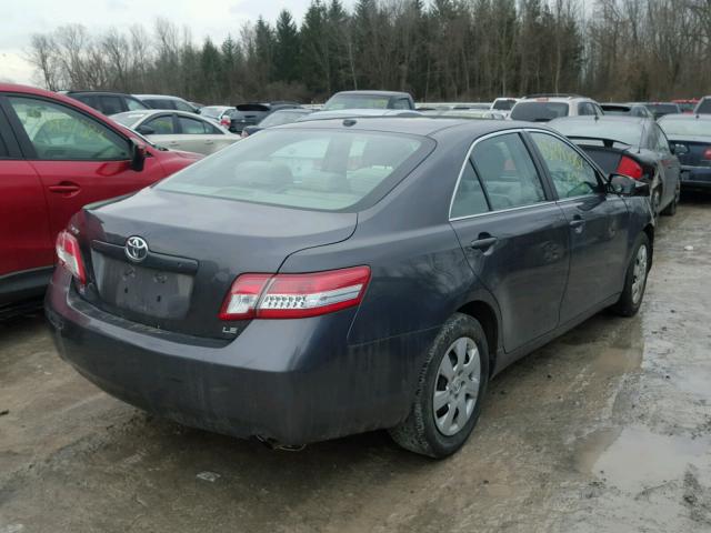 4T4BF3EK9BR182877 - 2011 TOYOTA CAMRY BASE BLACK photo 4