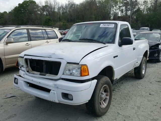 1FTYR10U84PA48361 - 2004 FORD RANGER WHITE photo 2