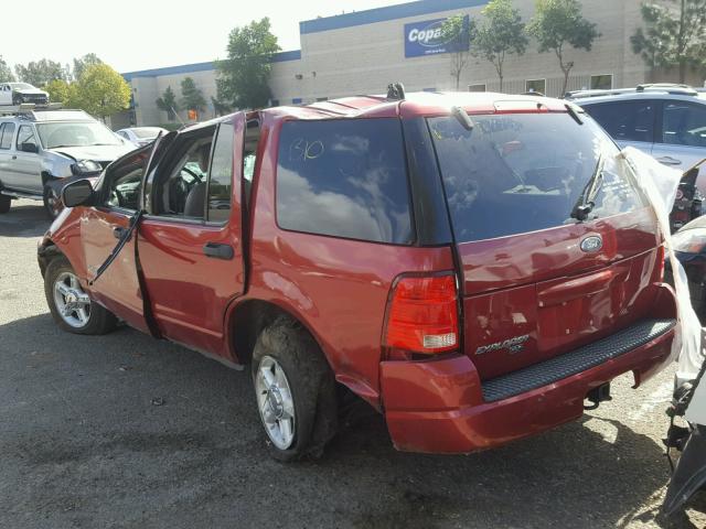 1FMZU63K34UB20719 - 2004 FORD EXPLORER X RED photo 3