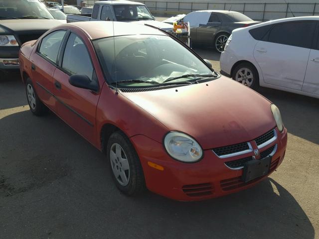 1B3ES26C64D572851 - 2004 DODGE NEON BASE RED photo 1