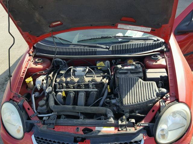 1B3ES26C64D572851 - 2004 DODGE NEON BASE RED photo 7