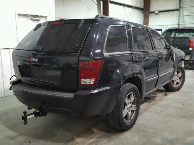 1J8HR48P67C522702 - 2007 JEEP GRAND CHER BLACK photo 4