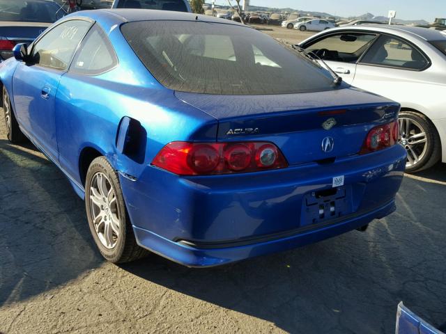 JH4DC54896S015856 - 2006 ACURA RSX BLUE photo 3