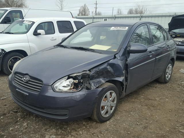 KMHCN46CX9U302467 - 2009 HYUNDAI ACCENT GLS BLUE photo 2