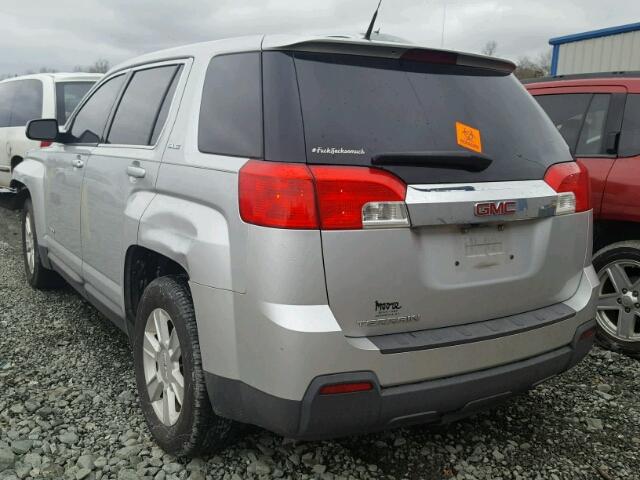 2CTALMEC9B6436866 - 2011 GMC TERRAIN SL SILVER photo 3