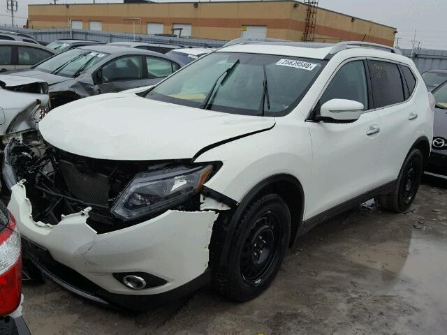 5N1AT2MT9EC842249 - 2014 NISSAN ROGUE S WHITE photo 2