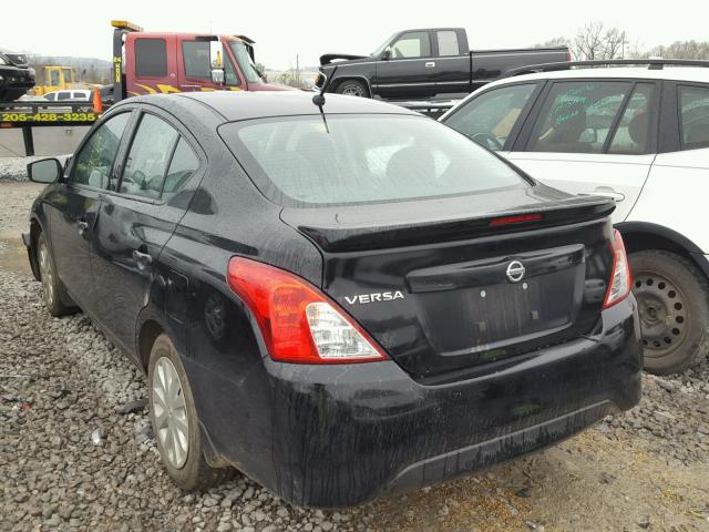 3N1CN7AP3HL859250 - 2017 NISSAN VERSA S BLACK photo 3