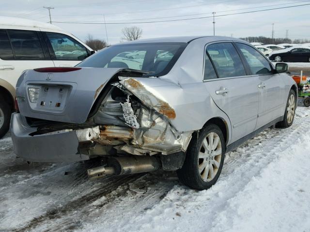 1HGCM66477A071393 - 2007 HONDA ACCORD SE SILVER photo 4