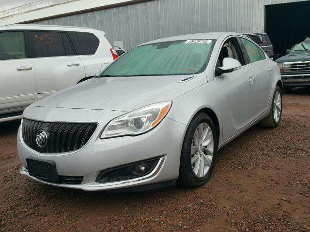 2G4GK5EX9G9148073 - 2016 BUICK REGAL SILVER photo 2