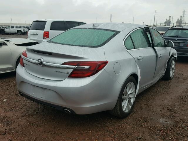 2G4GK5EX9G9148073 - 2016 BUICK REGAL SILVER photo 4