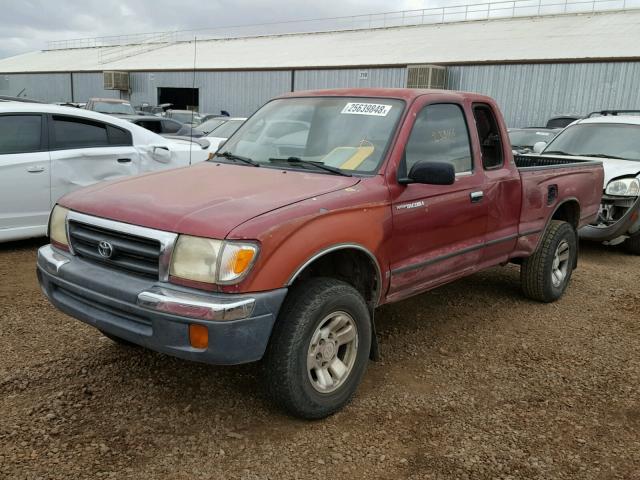 4TASN92N5WZ167042 - 1998 TOYOTA TACOMA XTR RED photo 2