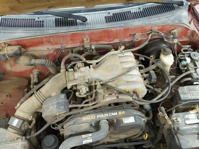 4TASN92N5WZ167042 - 1998 TOYOTA TACOMA XTR RED photo 7