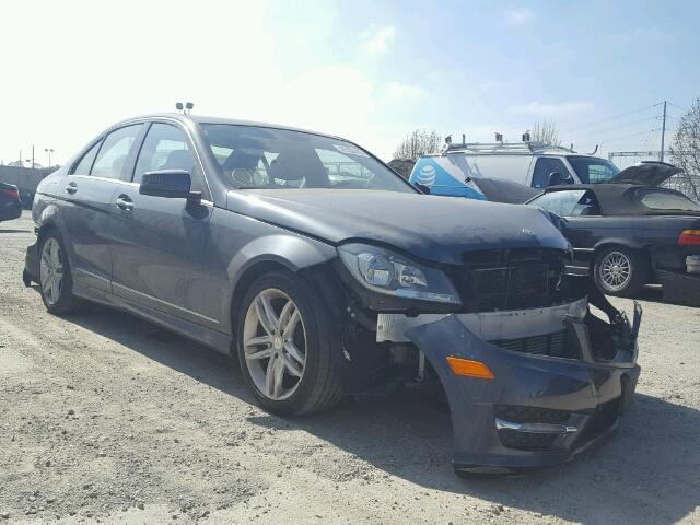 WDDGF4HB3DR273161 - 2013 MERCEDES-BENZ C 250 GRAY photo 1